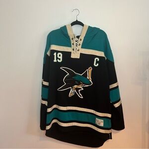 San Jose Sharks Joe Thornton #19 Jersey Hoodie Hockey NHL